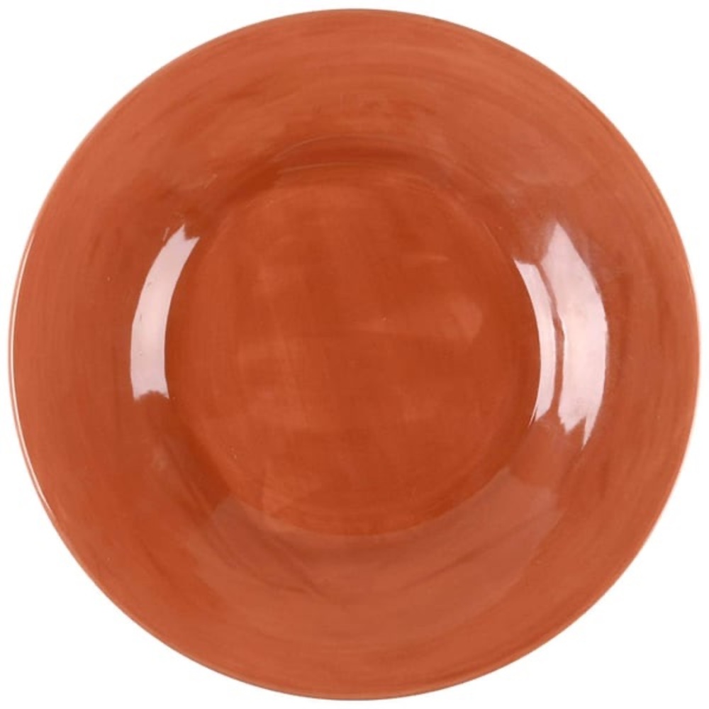 Pottery Barn Rustic Spice (Terracotta) Sausalito large Dinner /chop plate